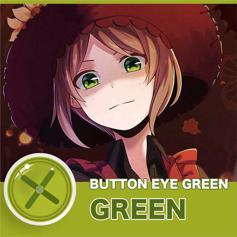 Button Eye Green Halloween Contact Lenses Yearly