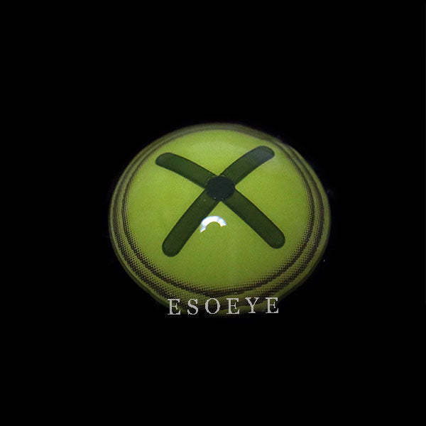 Button Eye Green Halloween Contact Lenses Yearly