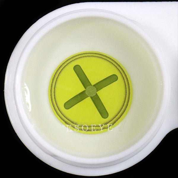 Button Eye Green Halloween Contact Lenses Yearly