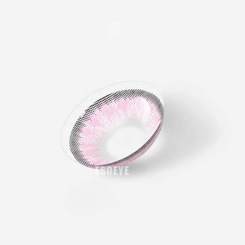 Cider Pink Violet Colored Contact Lenses Yearly