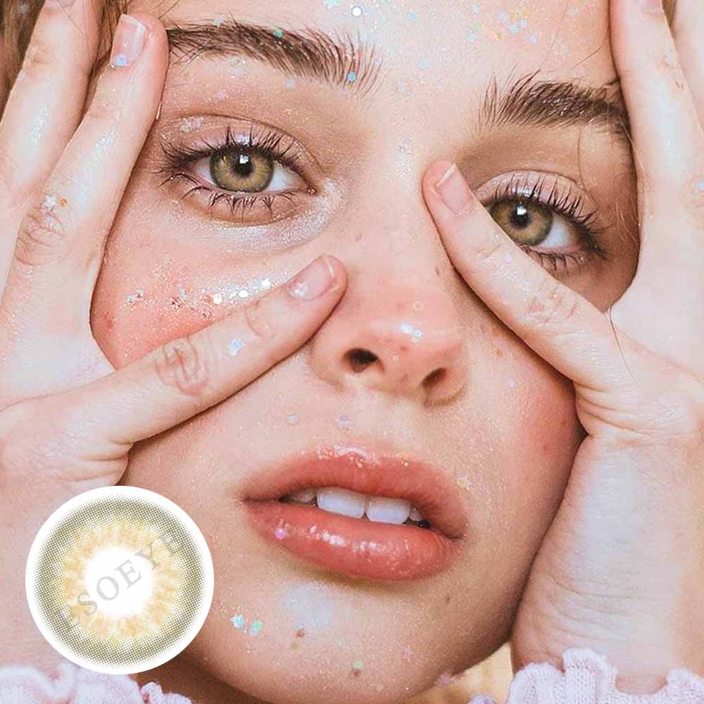 DNA Taylor Brown Colored Contact Lenses Yearly Prescription