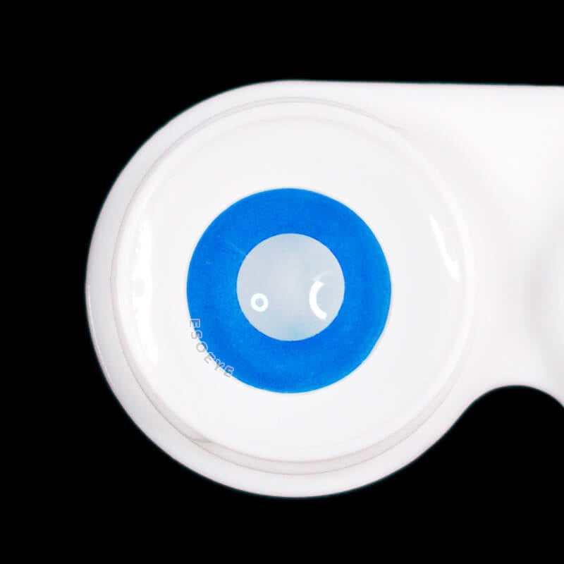 Dark Blue Block Crazy Contact Lenses Yearly