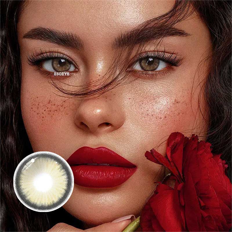 Dawn Brown Colored Contact Lenses Yearly