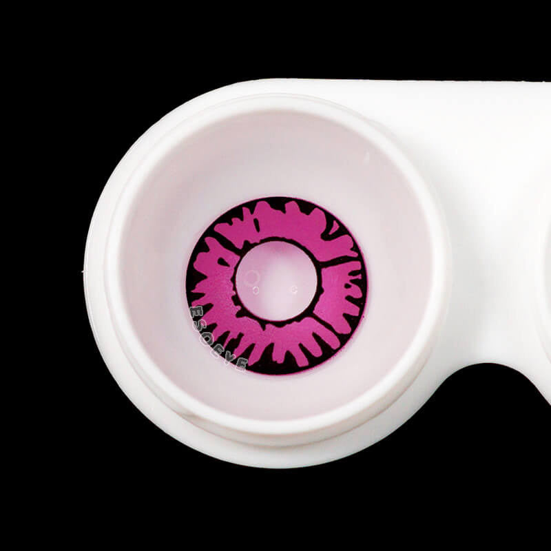 Enchanted Pink Halloween Contact Lenses Yearly