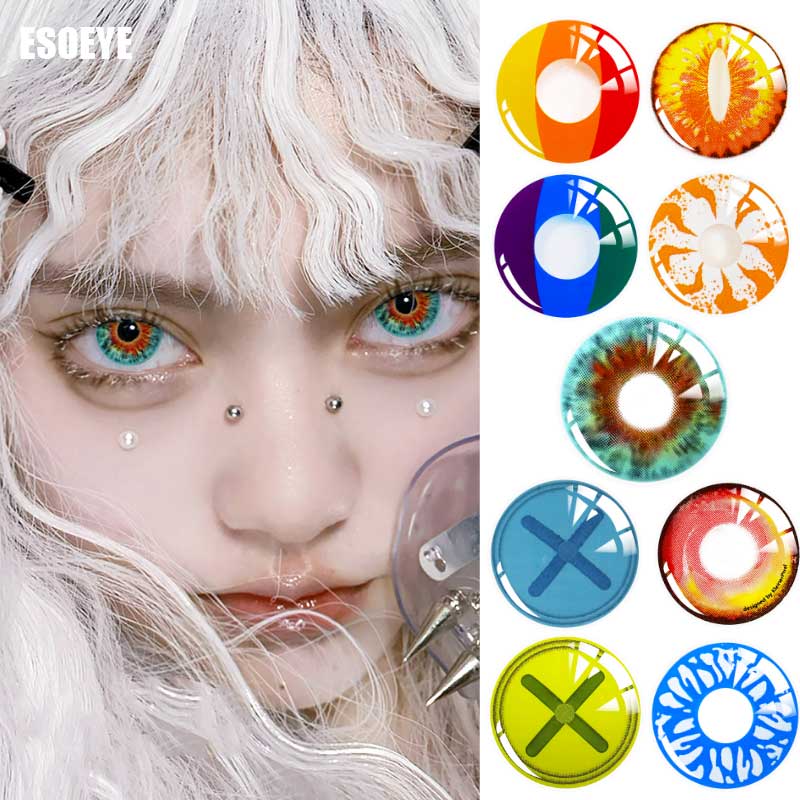 Esoeye Cosplay Contacts Blind Box Yearly Non-prescription Colored Contacts