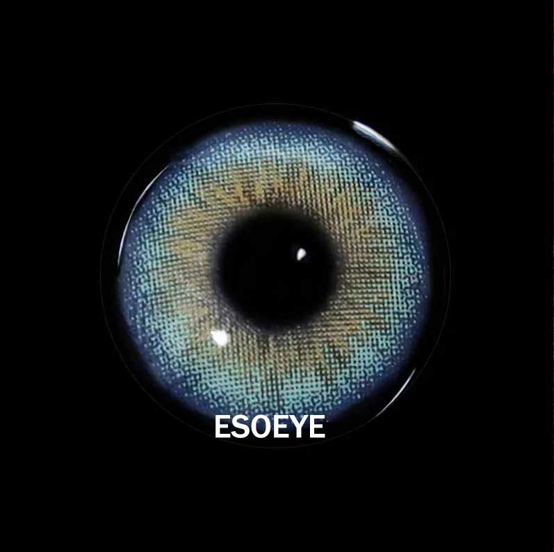 Galaxy Blue Colored Contact Lenses Yearly
