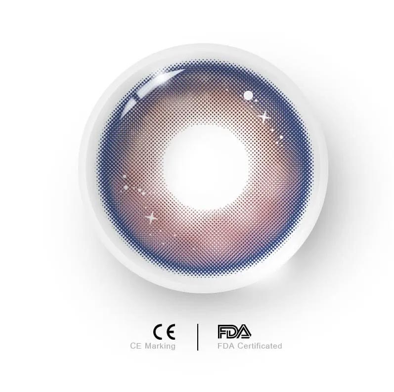 Genshin Galaxy Pink Blue Colored Contact Lenses Yearly