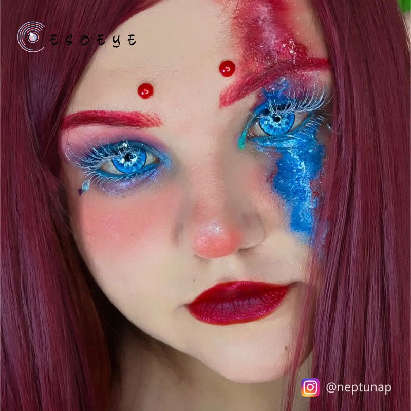 Gojo Blue Colored Contact Lenses Yearly