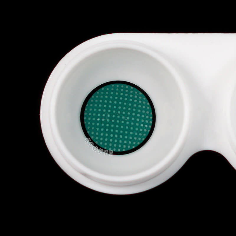 Green Mesh Halloween Contact Lenses Yearly