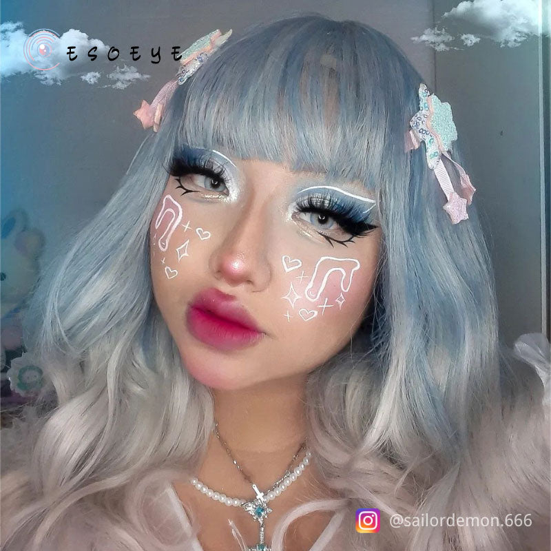 LA Girl Blue Colored Contact Lenses Yearly