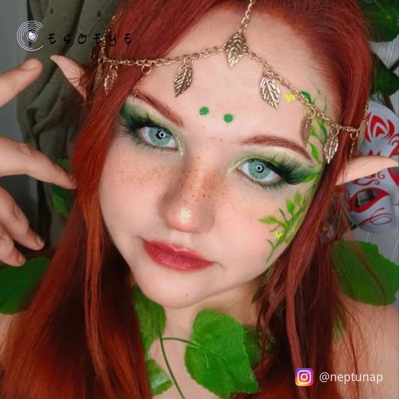 Meta Green Colored Contact Lenses Yearly
