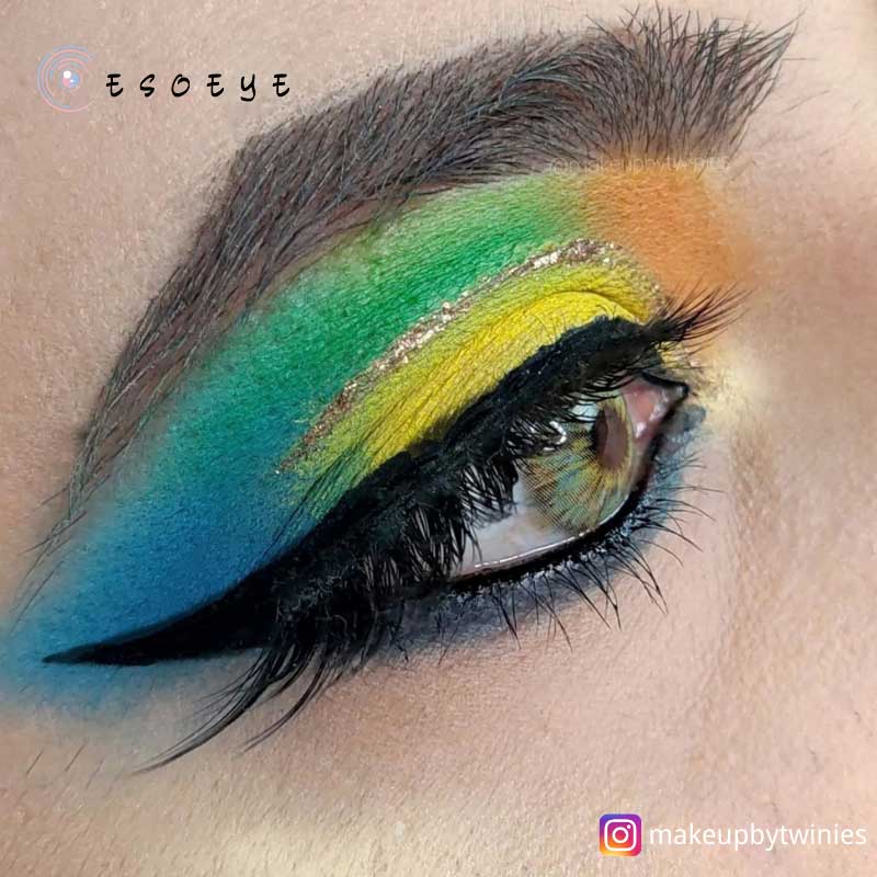 Monet Green Colored Contact Lenses Yearly