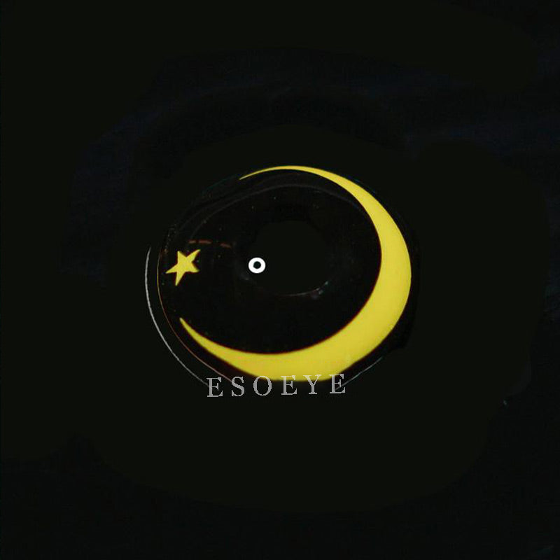 Moon Star-Yellow Cosplay Contact Lenses Yearly
