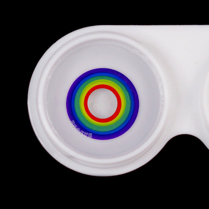 Multiple Rainbow Halloween Contact Lenses Yearly