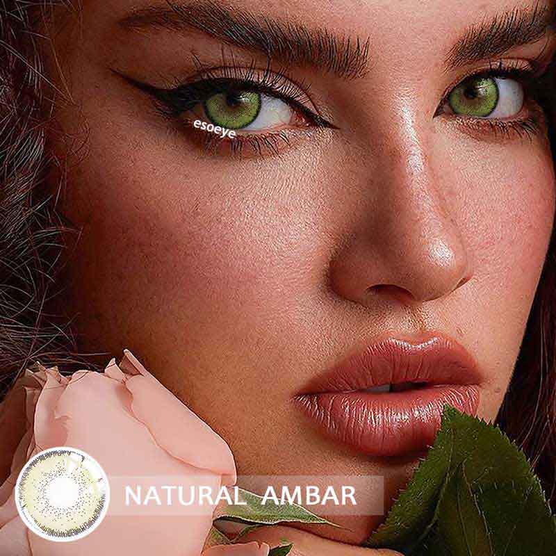 Natural AMBAR Colored Contact Lenses Yearly