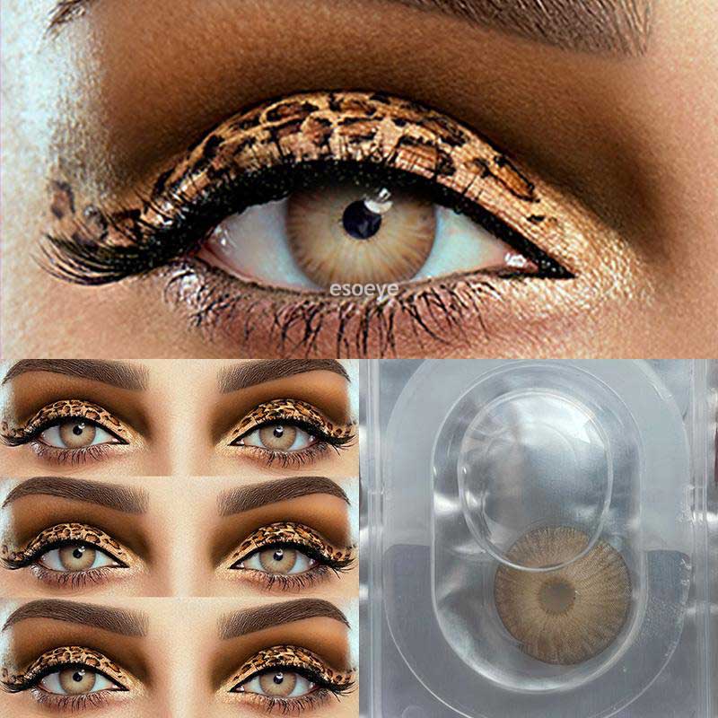 New York BROWN Colored Contact Lenses Yearly