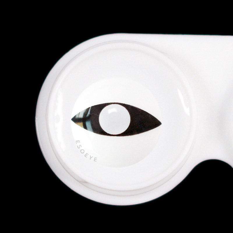 White Cat Eye Halloween Contact Lenses Yearly