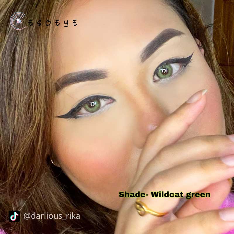 Wildcat Green Colored Contact Lenses Prescription Yearly