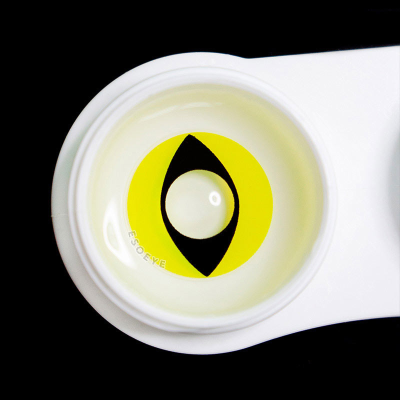 Yellow Cat Eye Halloween Contact Lenses Yearly