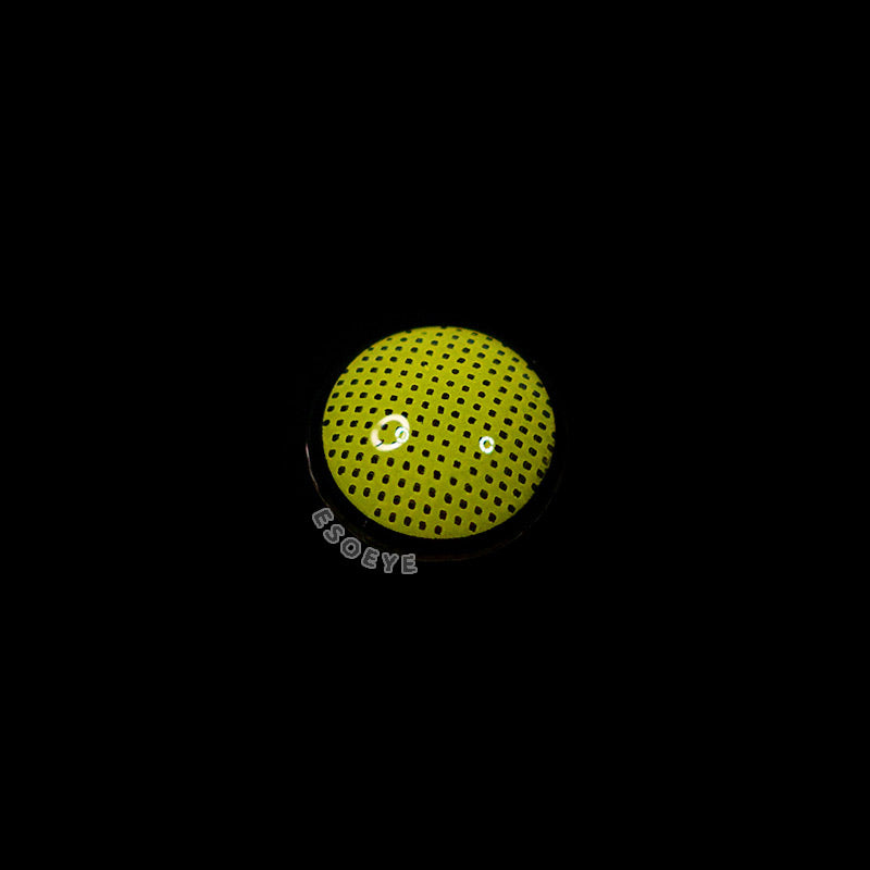 Yellow Mesh Halloween Contact Lenses Yearly
