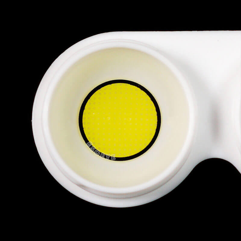 Yellow Mesh Halloween Contact Lenses Yearly