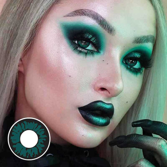 Aqua Panther Halloween Contact Lenses Yearly