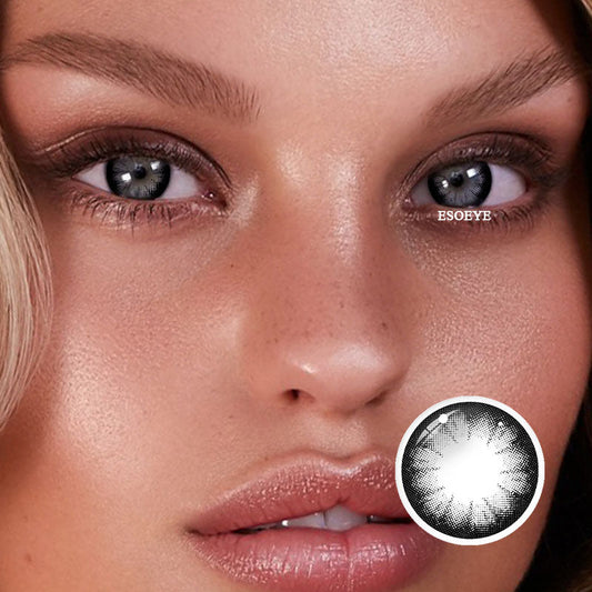 Big Eyes Black Colored Contact Lenses Yearly