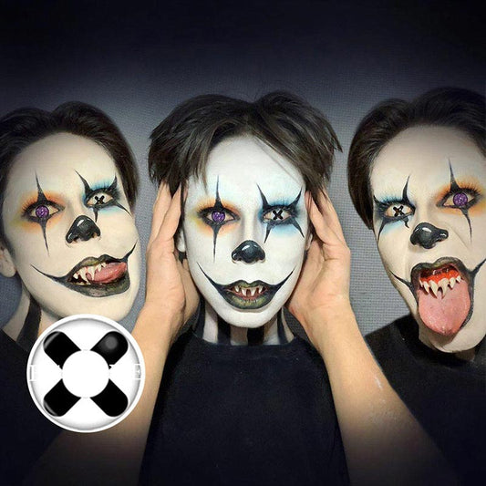 Black Cross Halloween Contact Lenses Yearly