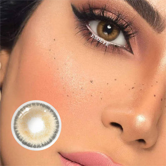 Classical Coffee Brown Colored Contact Lenses Yearly