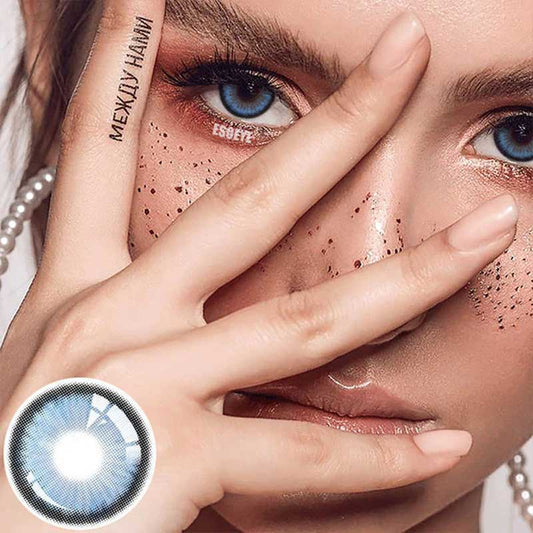 Dawn Blue Colored Contact Lenses Yearly