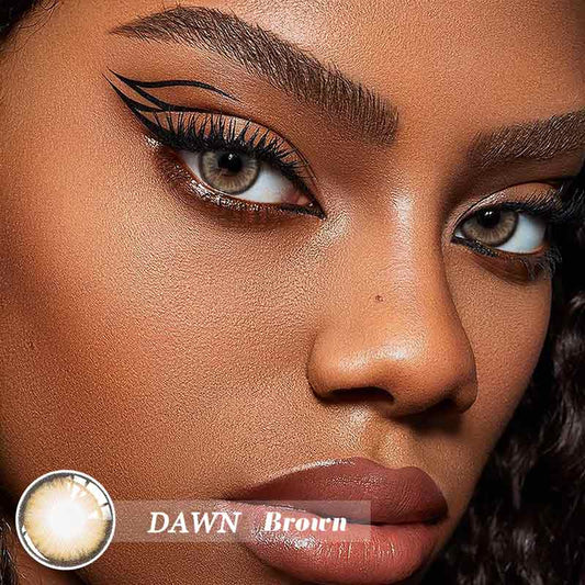 Dawn Brown Colored Contact Lenses Yearly