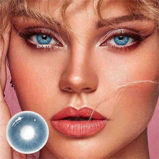 Love Story 5-HT Blue Colored Contact Lenses Yearly