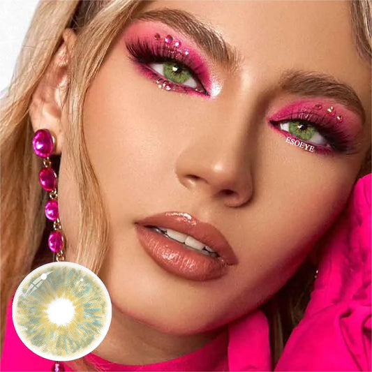 Monet Green Colored Contact Lenses Yearly