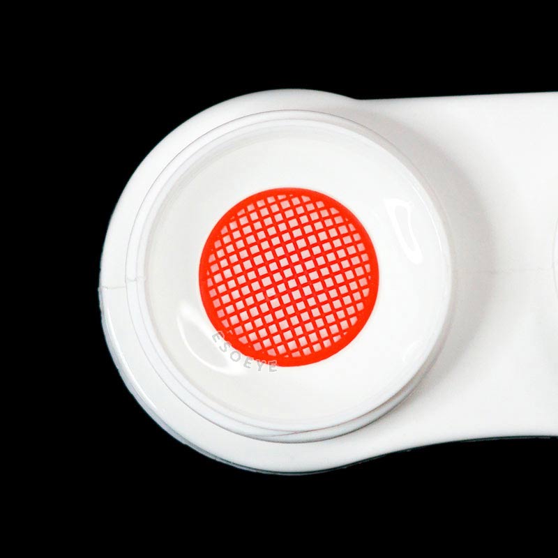 Red Mesh Halloween Contact Lenses Yearly