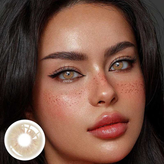 Sin Brown Colored Contact Lenses Yearly