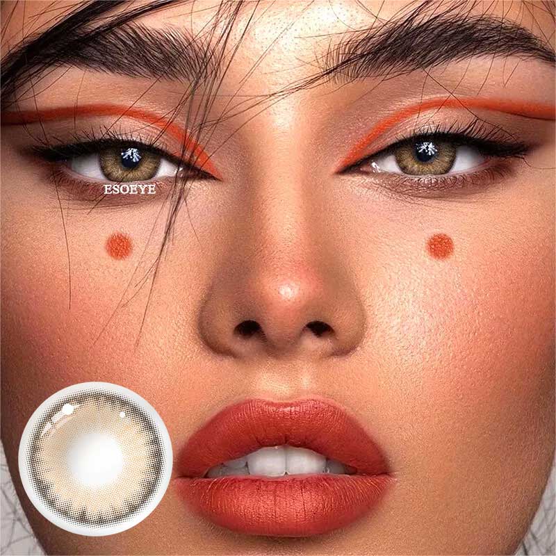 Waking Citrus Colored Contact Lenses Yearly