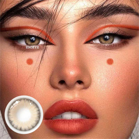 Waking Citrus Colored Contact Lenses Yearly